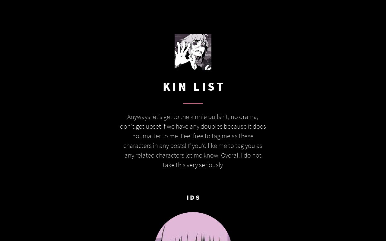 Secret Kinnie List